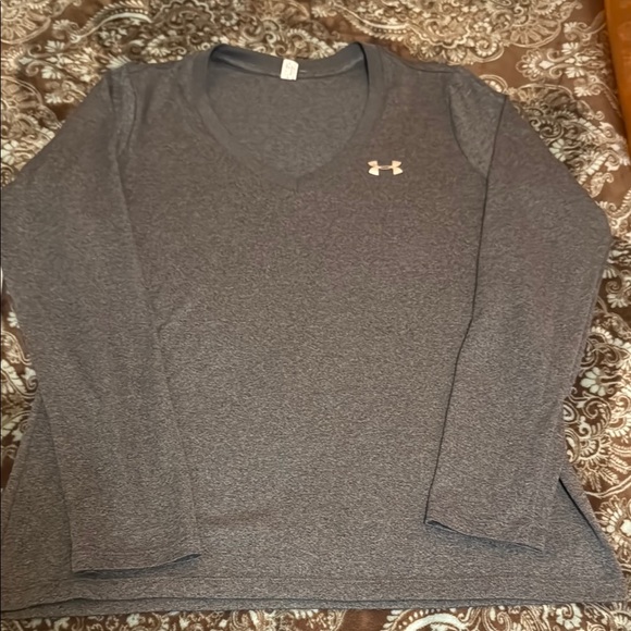 Under Armour Gray Long Sleeve Shirt - Picture 1 of 1